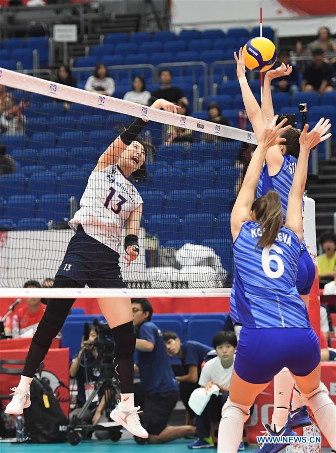 (SP)JAPAN-YOKOHAMA-VOLLEYBALL-WOMEN'S WORLD CUP-RUS VS KOR