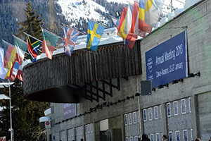 達沃斯場外國旗