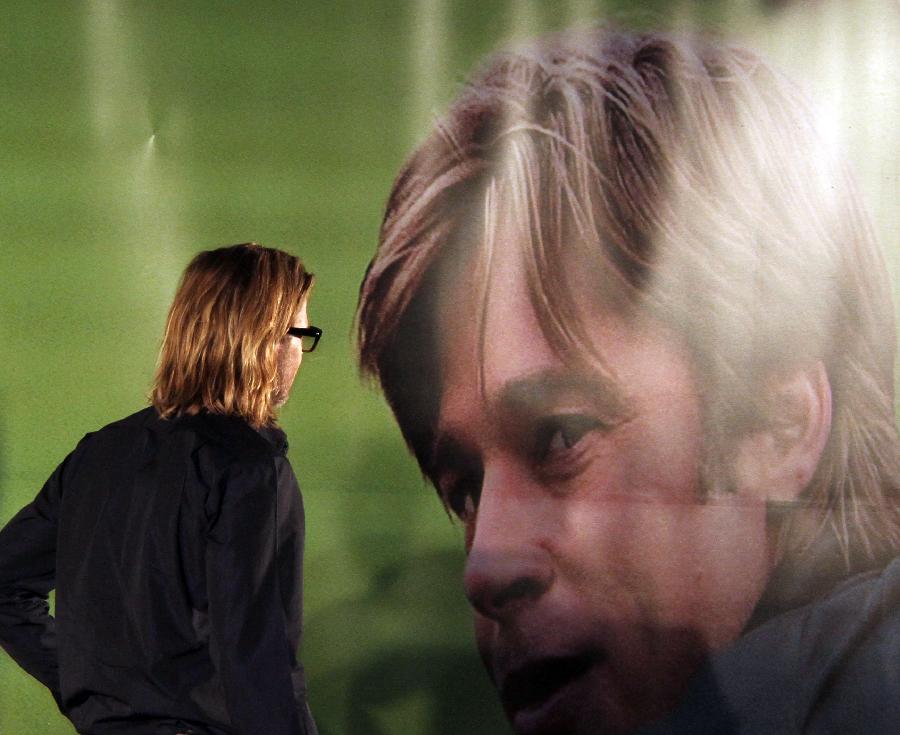 布拉德&middot;皮特到韓國宣傳新片《點球成金》