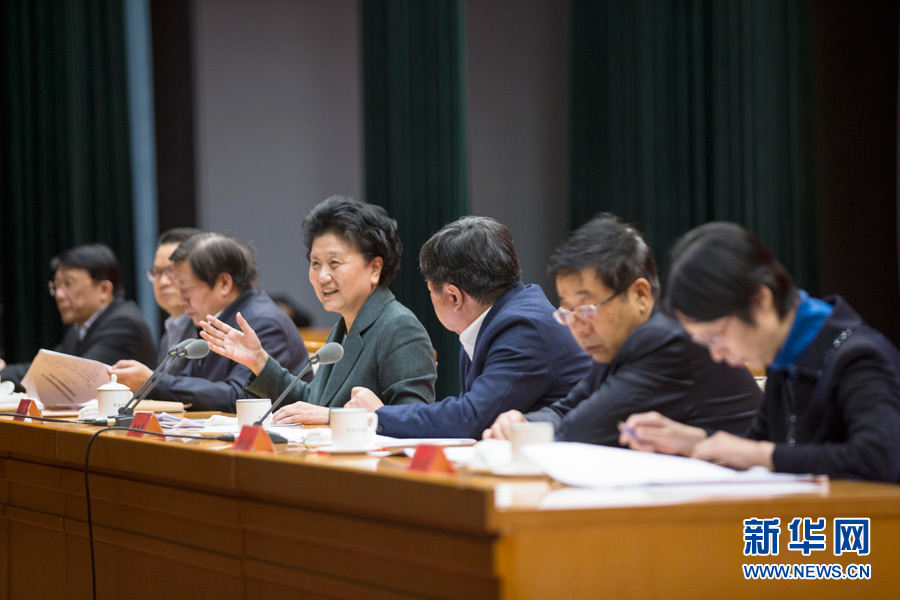 1月16日，中共中央政治局委員、國務院副總理劉延東在北京出席&ldquo;加強和改進新形勢下高校思想政治工作專題研討班&rdquo;開班式。 新華社記者崔新鈺 攝