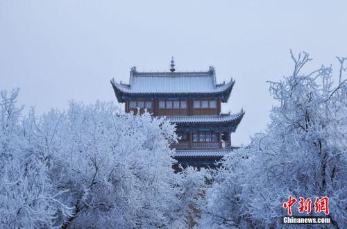 資料圖：小寒時節，甘肅嘉峪關市迎來了一場大雪。師永紅 攝