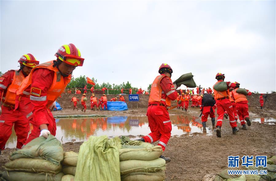 (社會)(7)2019年長江中下游抗洪搶險實戰演練在江西九江舉行