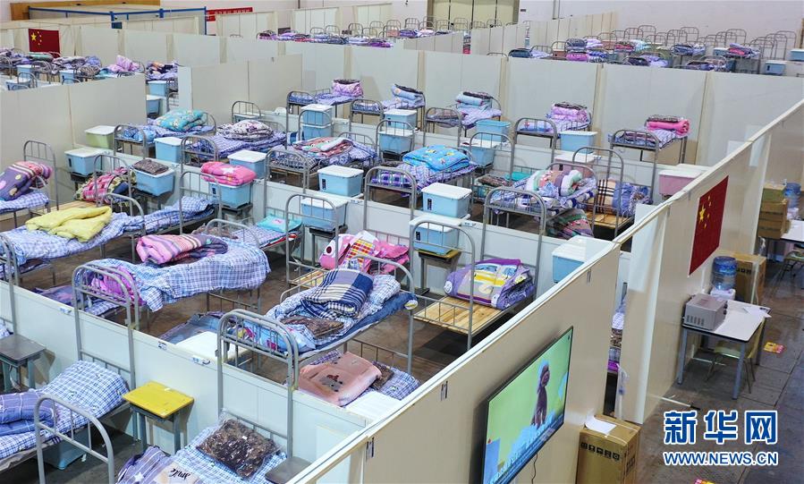 （聚焦疫情防控）（8）武漢客廳&ldquo;方艙醫院&rdquo;B區即將啟用