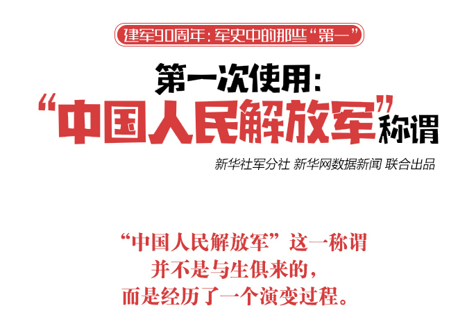 第一次使用&ldquo;中國人民解放軍&rdquo;稱謂：出現在1946年