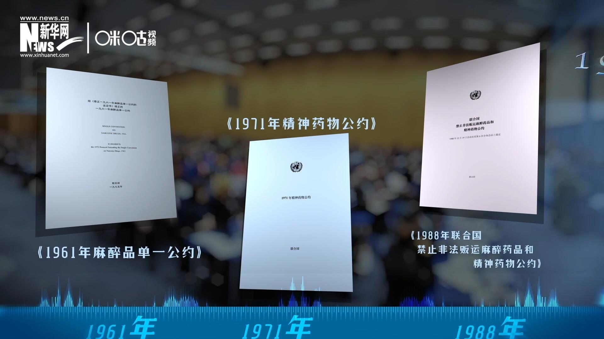 當前國際社會所共同遵循的三大國際禁毒公約，分別在1961年、1971年和1988年 由聯合國牽頭締結。