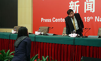 集體采訪活動現場