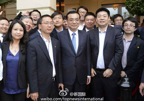 李克強(qiáng)：在非中企了解當(dāng)?shù)匚幕拍茉「D片來源：&ldquo;新國際&rdquo;微博。