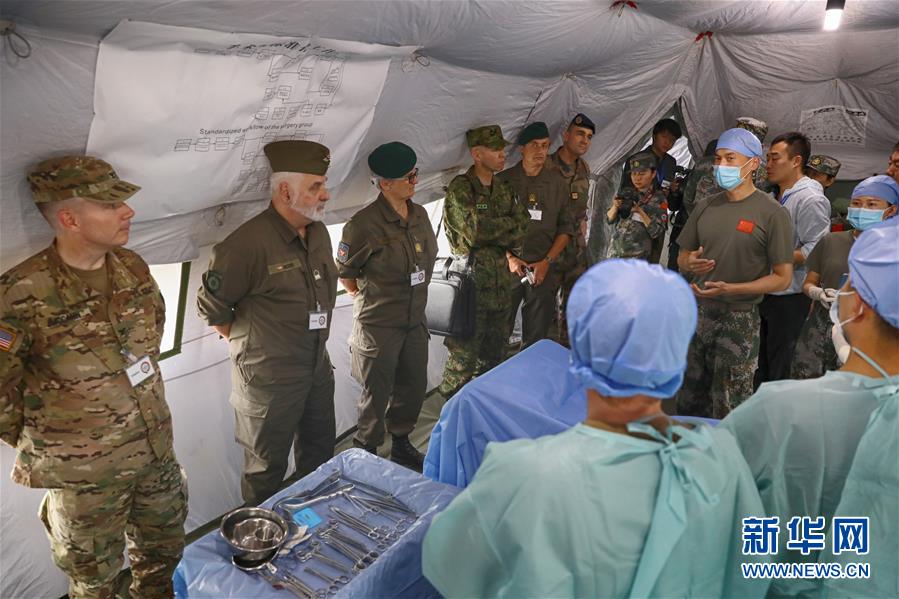 （國際）（2）多國軍官觀摩中德&ldquo;聯合救援-2019&rdquo;衛勤實兵聯合演習