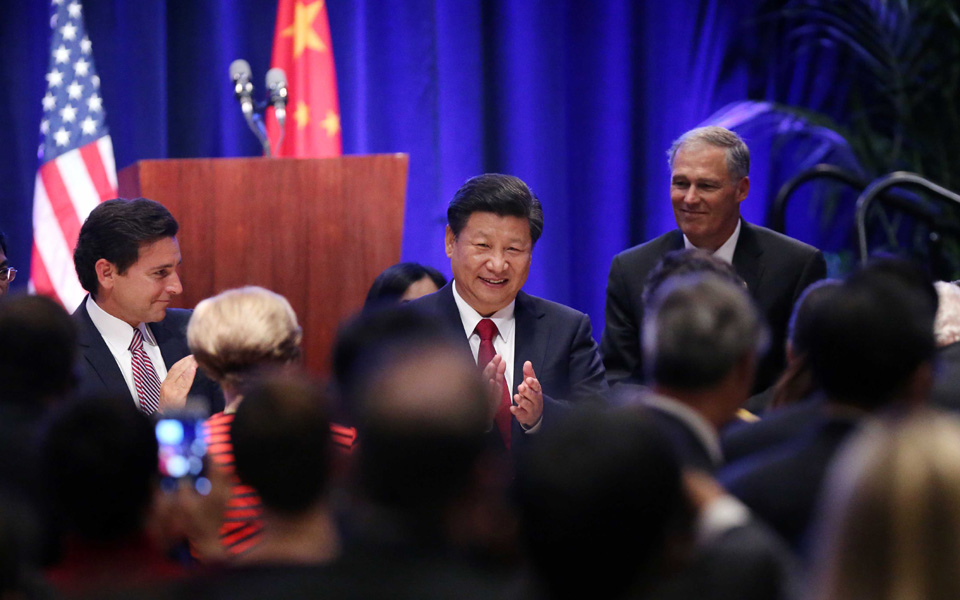 習近平在華盛頓州當地政府和美國友好團體聯合歡迎宴會上發表演講