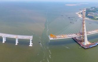 海南鋪前大橋主橋有望10月合龍 鋪前到?？趦H20分鐘